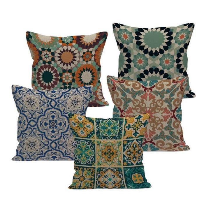 Boho Retro Quilt Pattern Pillow Cases - Pretty Little Wish.com