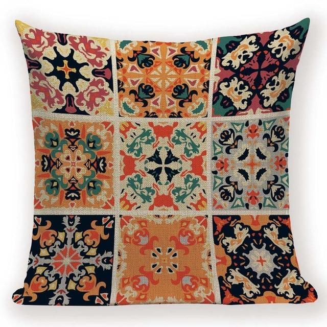 Boho Retro Quilt Pattern Pillow Cases - Pretty Little Wish.com