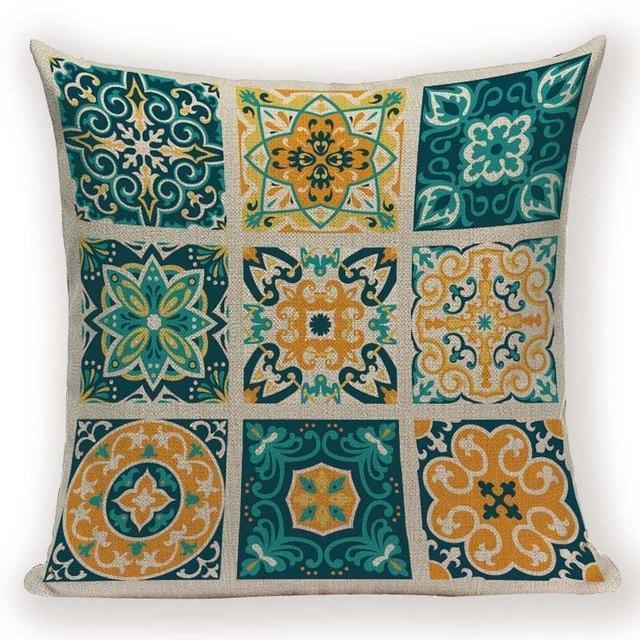 Boho Retro Quilt Pattern Pillow Cases - Pretty Little Wish.com