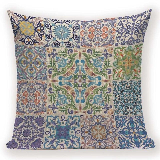 Boho Retro Quilt Pattern Pillow Cases - Pretty Little Wish.com