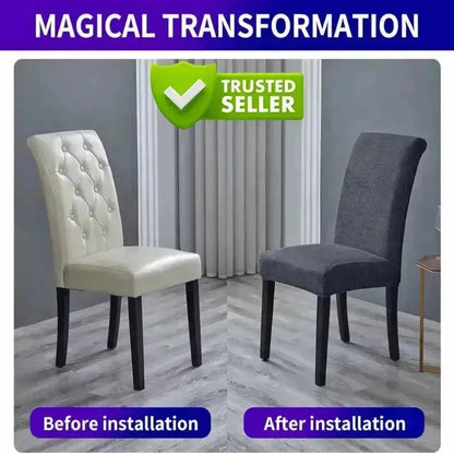 8-Piece EverClean™ Modern Waterproof Stretch Dining Chair Covers