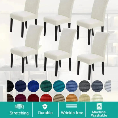 8-Piece EverClean™ Modern Waterproof Stretch Dining Chair Covers