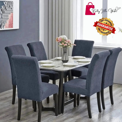 8-Piece EverClean™ Modern Waterproof Stretch Dining Chair Covers