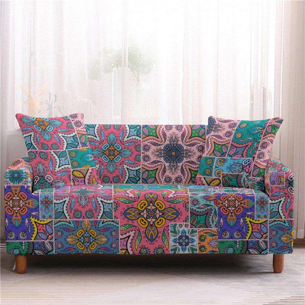 50% OFF Assorted Flower and Mandala Prints Stretch Sofa Couch Cover - Pretty Little Wish.com