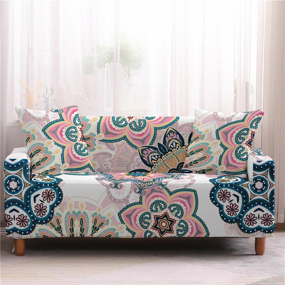 50% OFF Assorted Flower and Mandala Prints Stretch Sofa Couch Cover - Pretty Little Wish.com