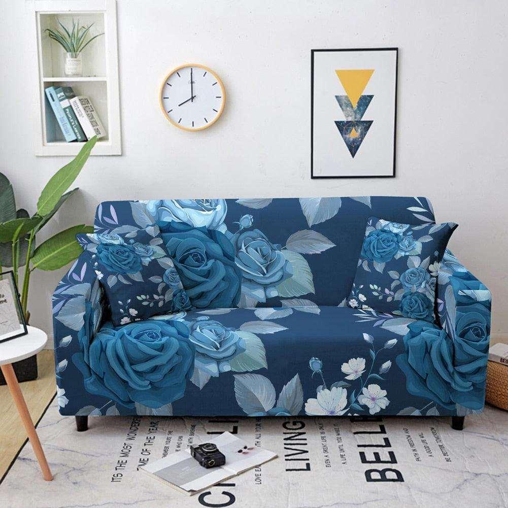 50% OFF Luxury Flower Print Elastic Sofa Couch Cover - Pretty Little Wish.com