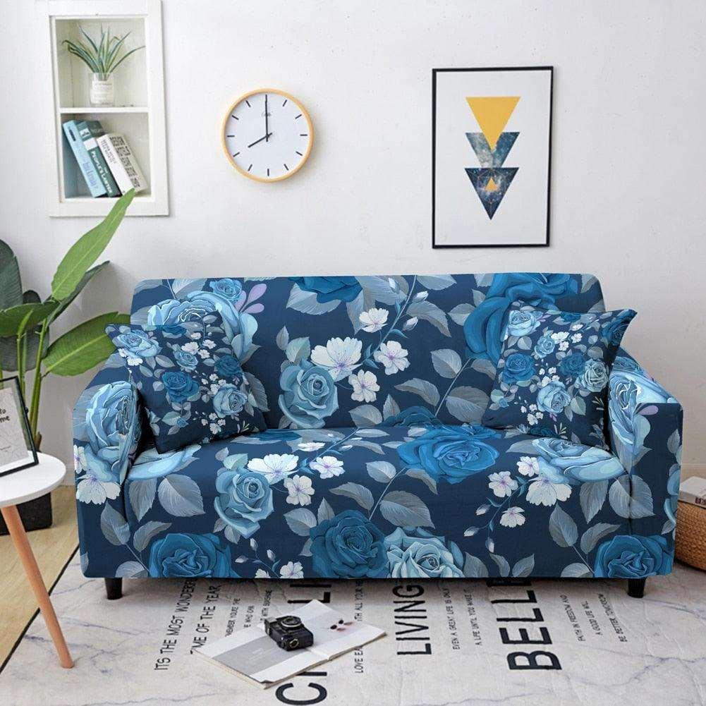 50% OFF Luxury Flower Print Elastic Sofa Couch Cover - Pretty Little Wish.com