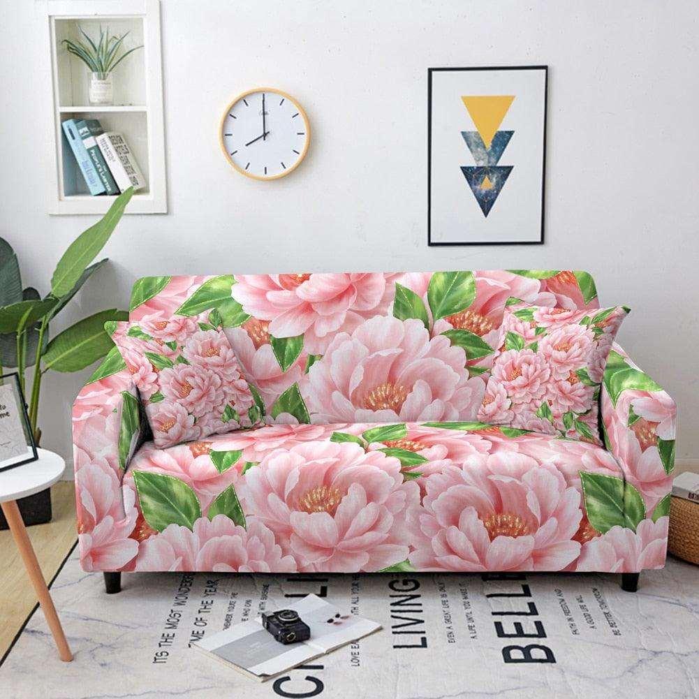 50% OFF Luxury Flower Print Elastic Sofa Couch Cover - Pretty Little Wish.com