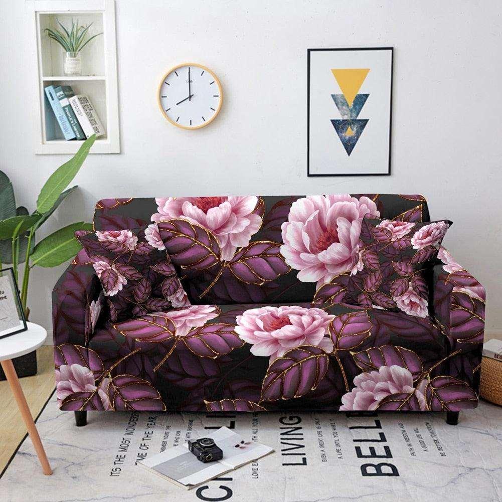 50% OFF Luxury Flower Print Elastic Sofa Couch Cover - Pretty Little Wish.com