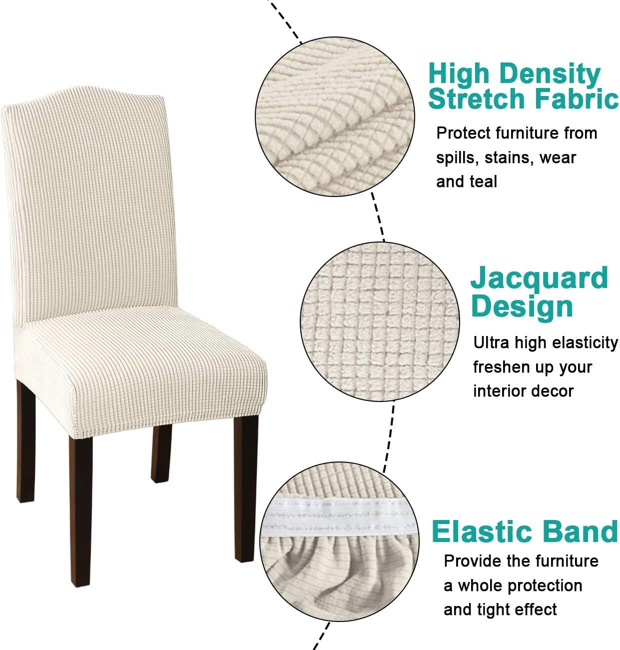 PrettyLittleWish Waterproof Stretch Dining Chair Covers™