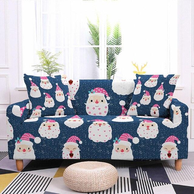 Assorted Christmas Prints Elastic Sofa Cover - Pretty Little Wish.com