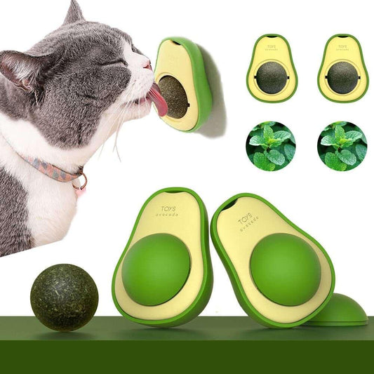 Avocado™ Rotatable Catnip Toy - Cleaning Teeth - Pretty Little Wish.com