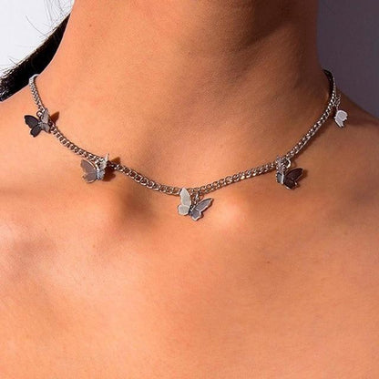 Butterfly Choker Necklace - Pretty Little Wish.com
