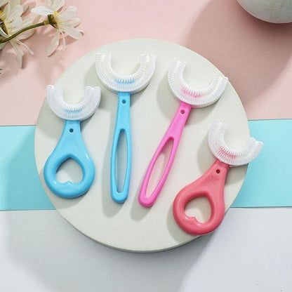 BUY 2 GET 1 FREE🎁360° Kids U-Shaped Toothbrush - Pretty Little Wish.com