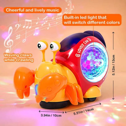 Crawling Crab Baby Toys with Music LED Interactive Development Toy - Pretty Little Wish.com