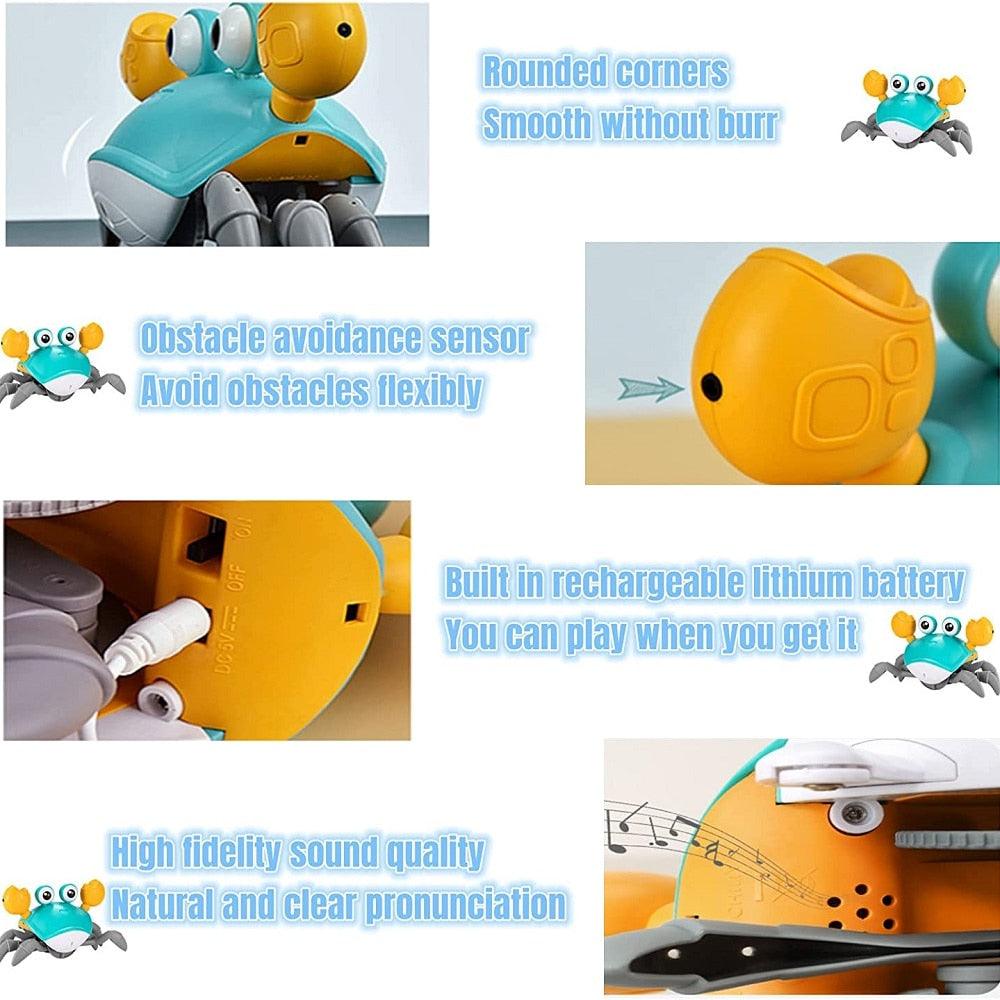 Cute Sensing Crawling Crab Helps with Tummy Time - Pretty Little Wish.com