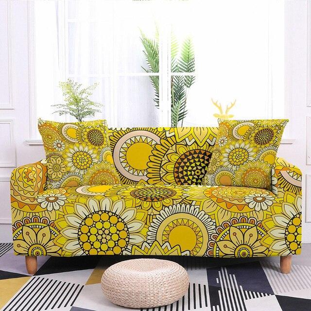 Elastic Floral Print Sofa/Couch Cover - Pretty Little Wish.com