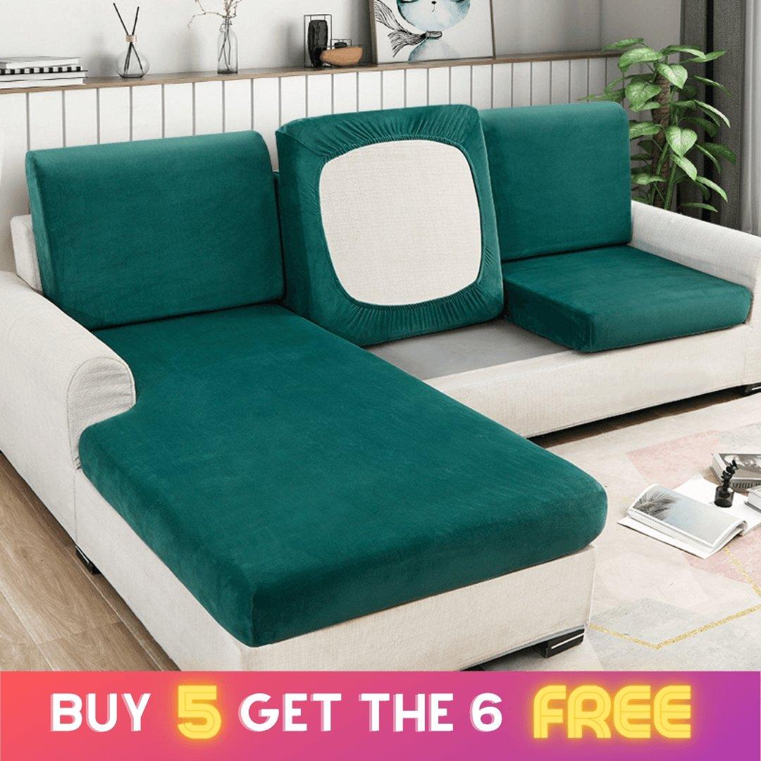 "ENLARGE SIZE" Premium Velvet Sofa Seat Slipcovers (Velvet) - Pretty Little Wish.com