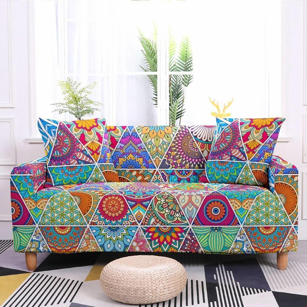 Ethnic Flower Bohemian Covers Elastic Sofa Cover - Pretty Little Wish.com