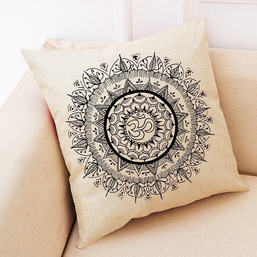 Fashion Sun Flowers And Linen Pillowcase - Pretty Little Wish.com