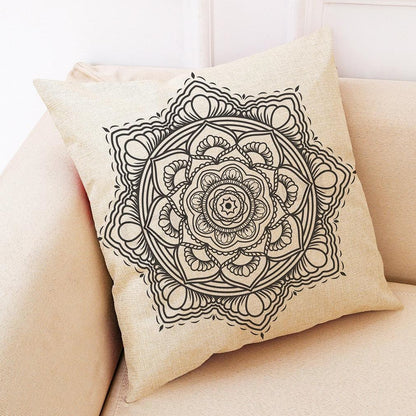 Fashion Sun Flowers And Linen Pillowcase - Pretty Little Wish.com