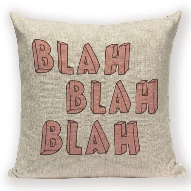 Funny Quote Cushion Covers - Pretty Little Wish.com