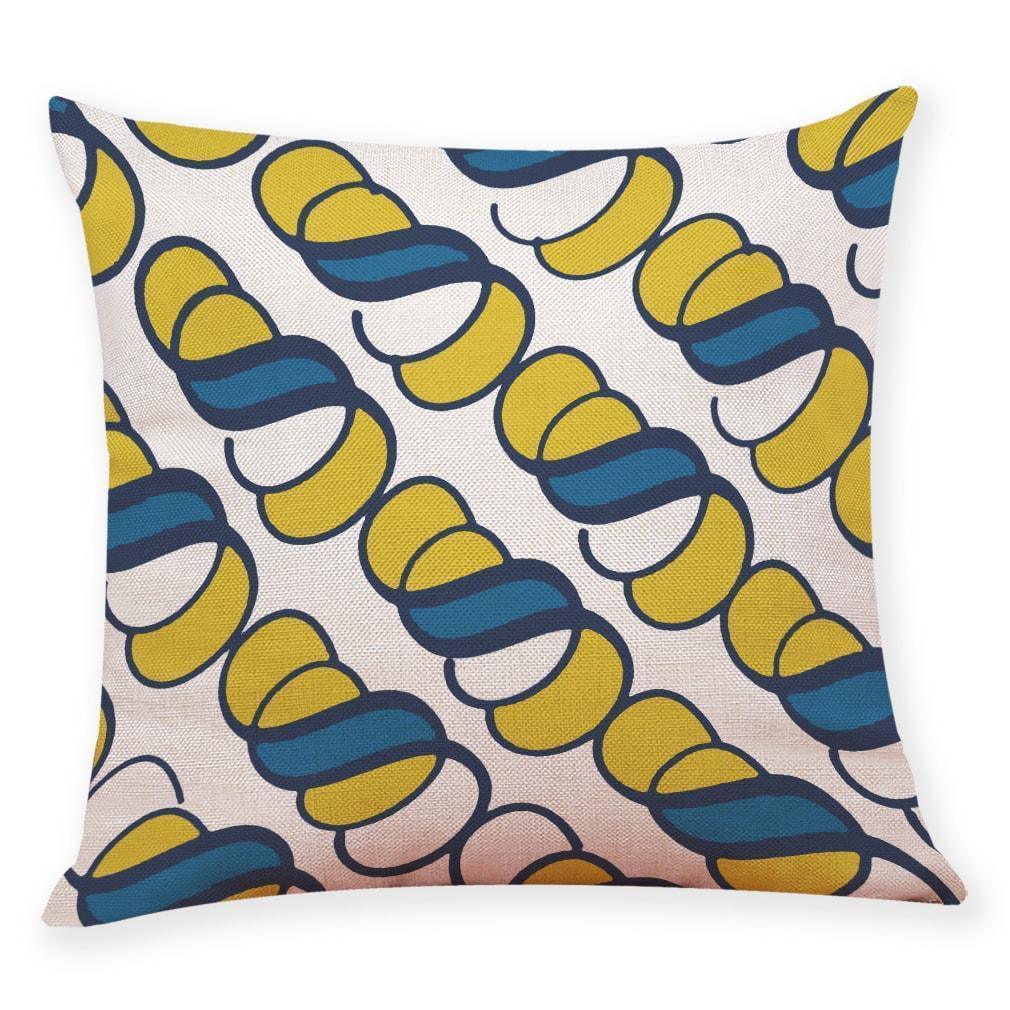 Geometric Elephant Pattern Cotton Pillowcase - Pretty Little Wish.com