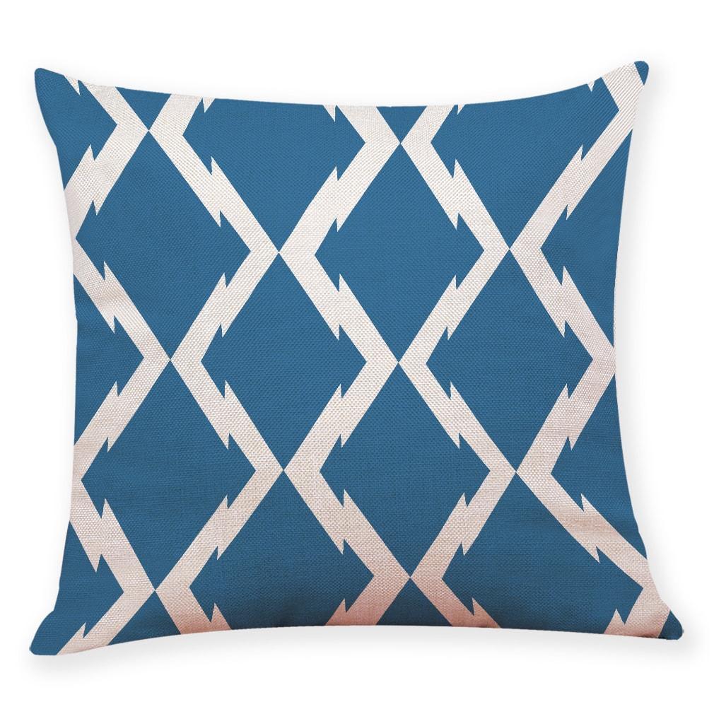 Geometric Elephant Pattern Cotton Pillowcase - Pretty Little Wish.com