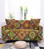 Geometric Mandala Print Spandex Sectional Sofa Couch Cover - Pretty Little Wish.com