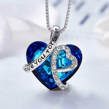 I Love You Forever Heart Necklace - Pretty Little Wish.com