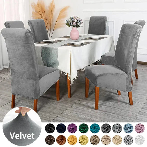 Cozy Velvet Chair Covers