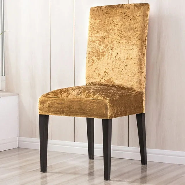 Velvet Dining Chair Covers Deluxe