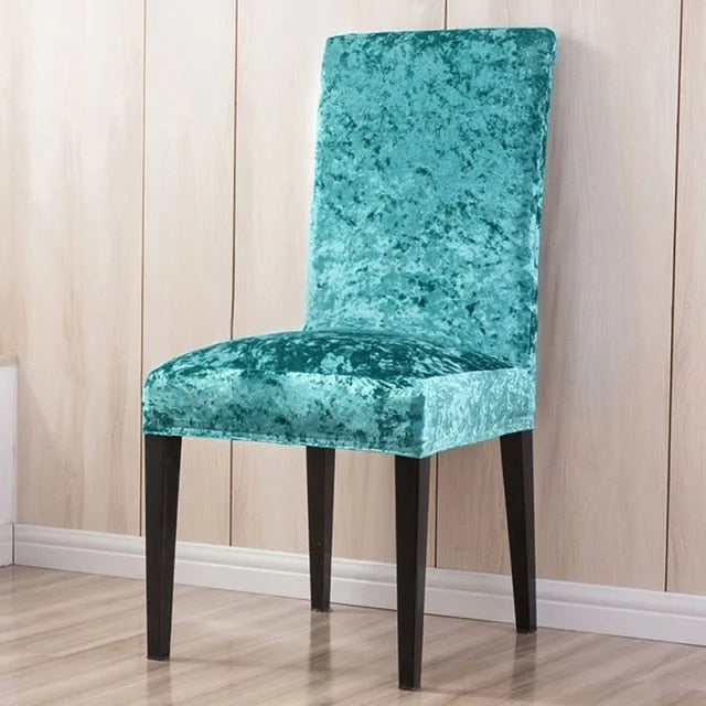 Velvet Dining Chair Covers Deluxe