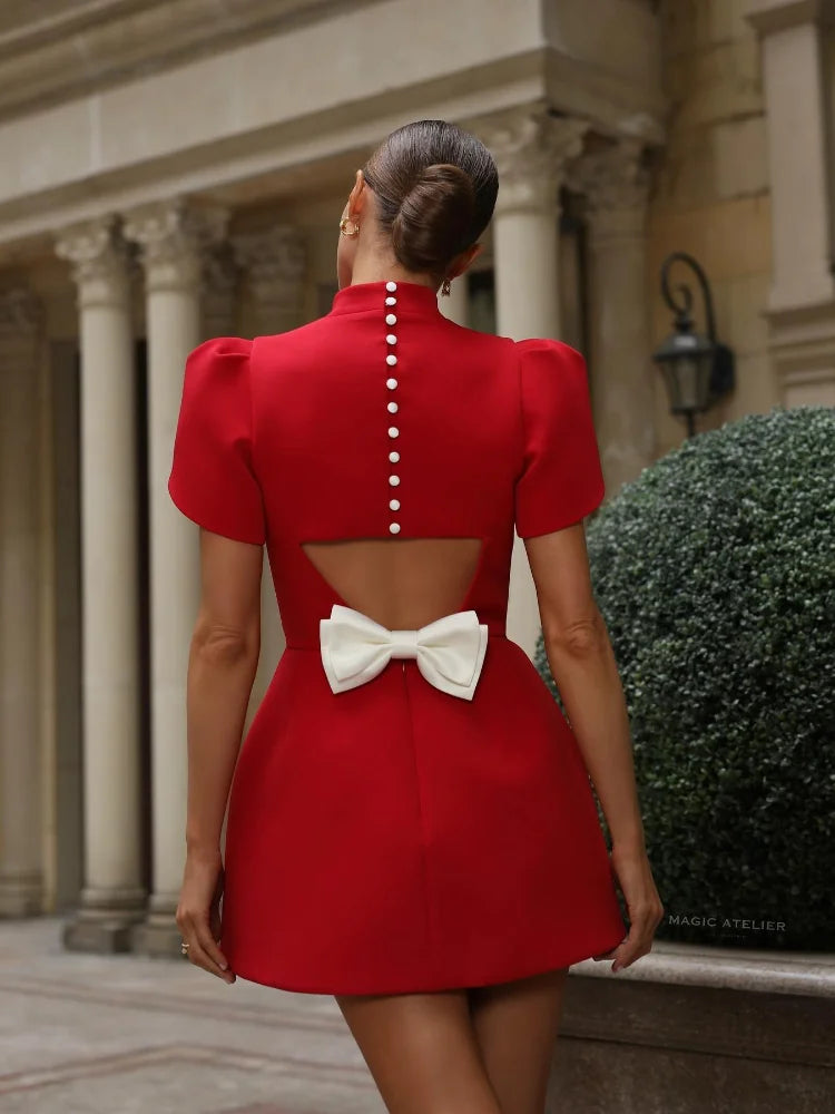 Elegant Red Party Dress