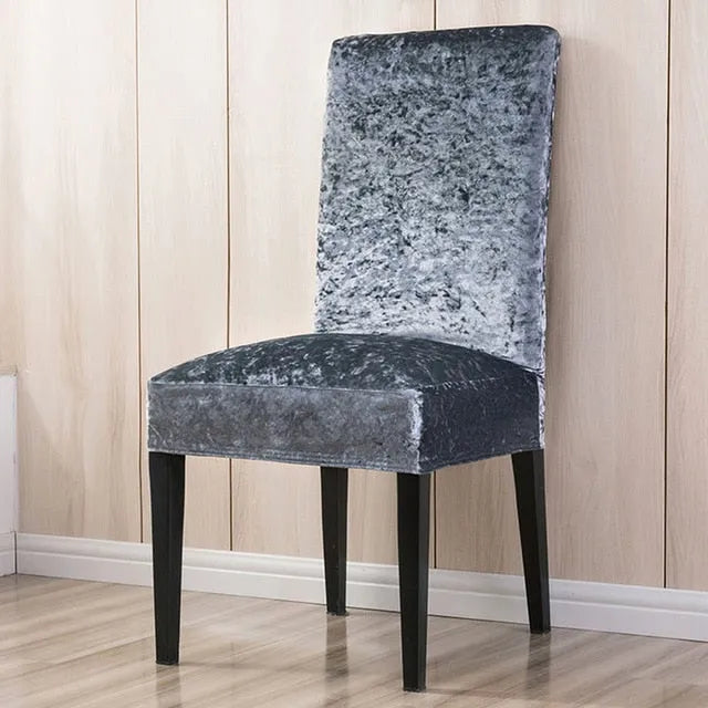 Velvet Dining Chair Covers Deluxe