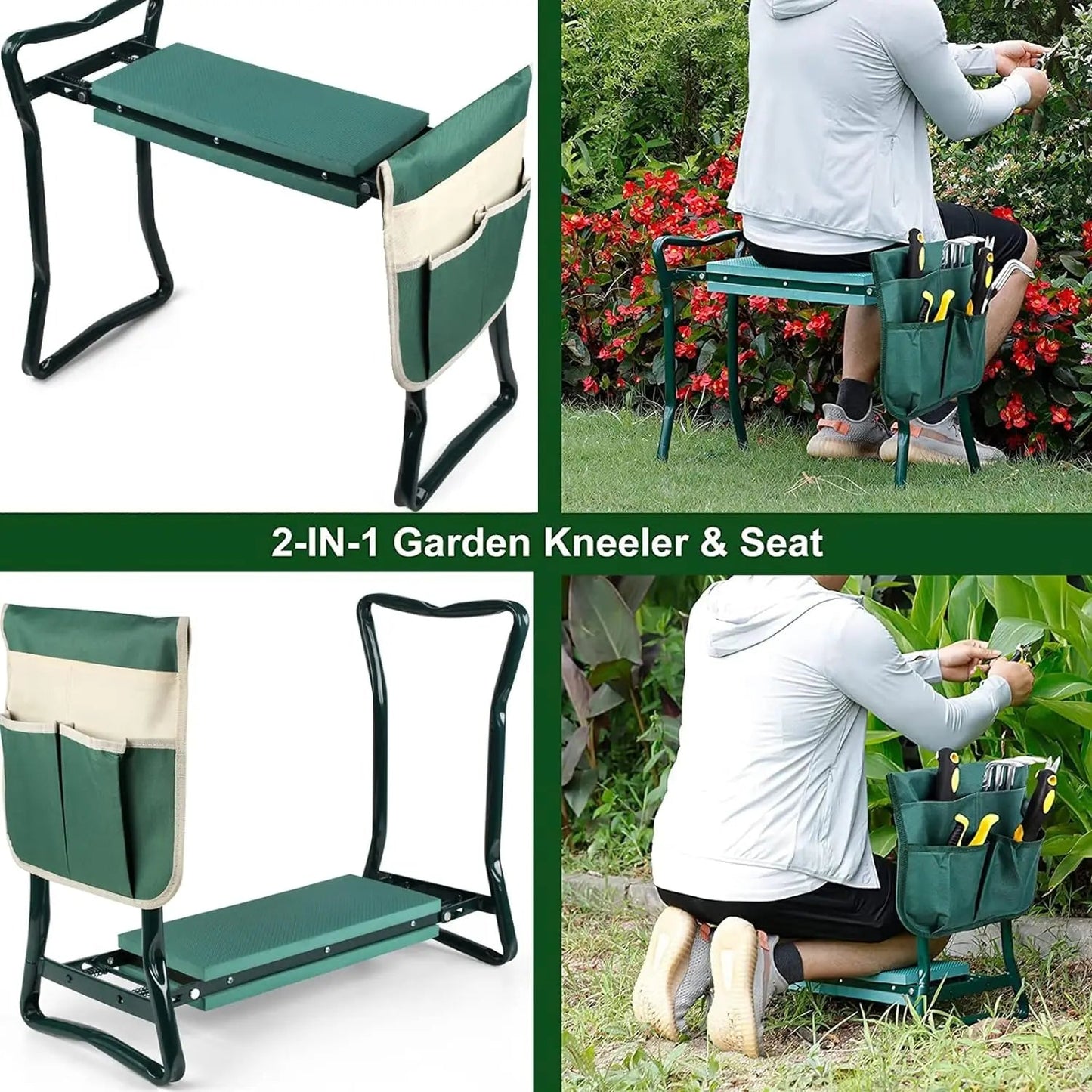 GardenEase Kneeler-Seat Hybrid