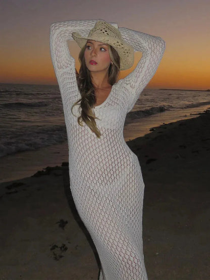 Beach Elegance Backless Knitwear