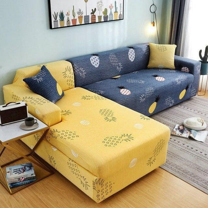 L Shape Elastic Sofa Cover - Pretty Little Wish.com