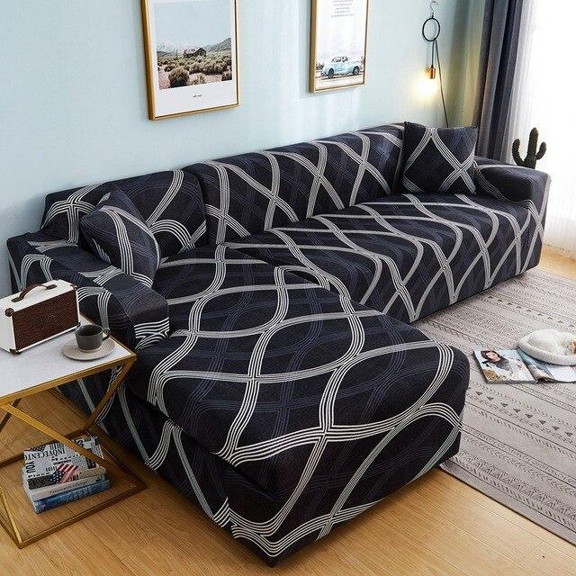 L Shape Elastic Sofa Cover - Pretty Little Wish.com