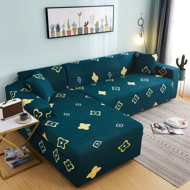 L Shape Elastic Sofa Cover - Pretty Little Wish.com