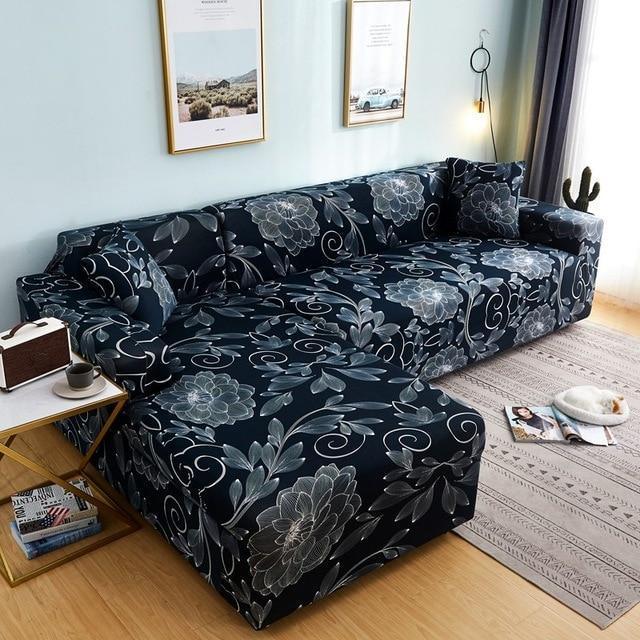 L Shape Elastic Sofa Cover - Pretty Little Wish.com