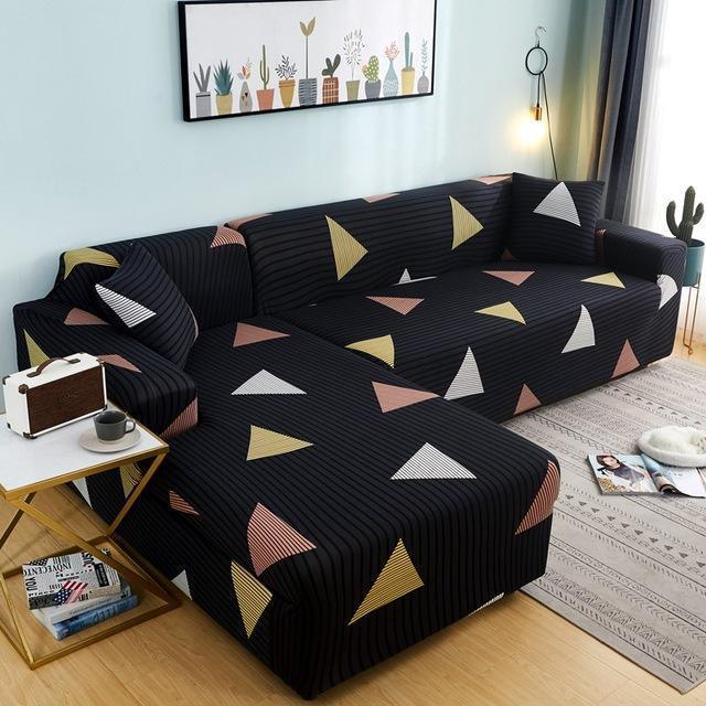 L Shape Elastic Sofa Cover - Pretty Little Wish.com