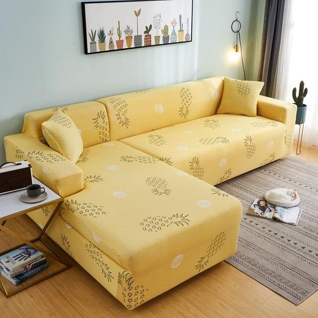 L Shape Elastic Sofa Cover - Pretty Little Wish.com