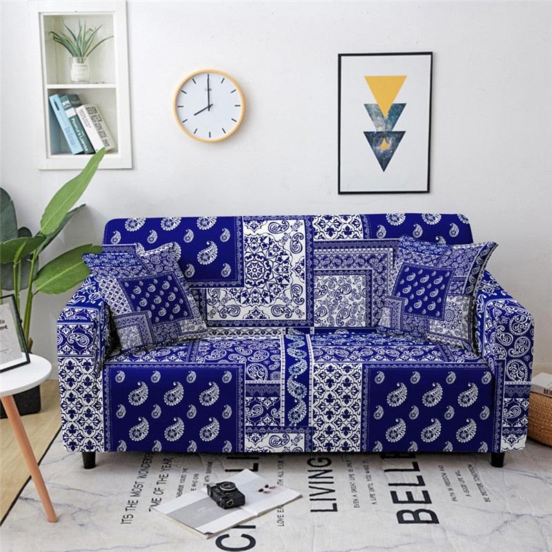 Mandala Elastic Stretch Sofa/Couch Cover - Pretty Little Wish.com