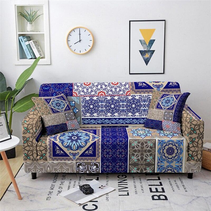 Mandala Elastic Stretch Sofa/Couch Cover - Pretty Little Wish.com