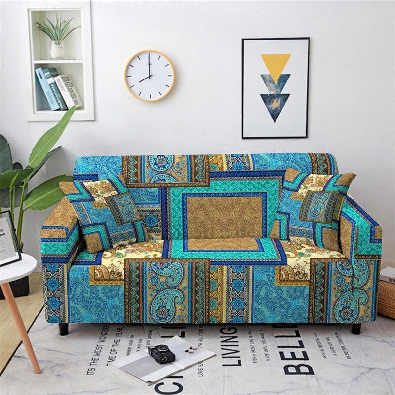 Mandala Elastic Stretch Sofa/Couch Cover - Pretty Little Wish.com