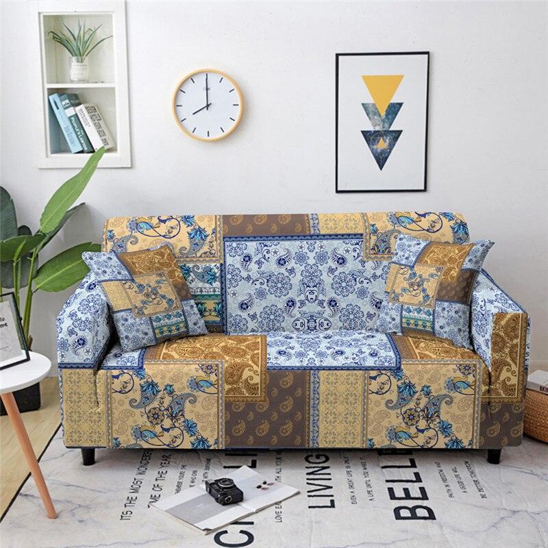 Mandala Elastic Stretch Sofa/Couch Cover - Pretty Little Wish.com