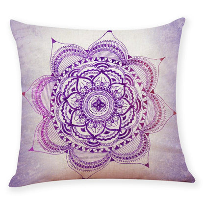 Mandala Pattern Cotton Hemp Pillowcase - Pretty Little Wish.com