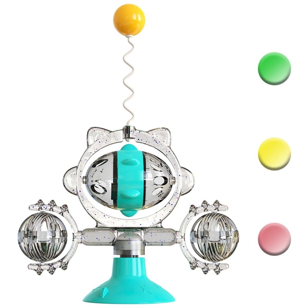 Suction Cup Fixing Leaking Funny Turntable Cat Toy - Pretty Little Wish.com