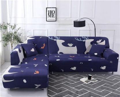 The Super Art Printed Sofa Cover / L Shape - Pretty Little Wish.com
